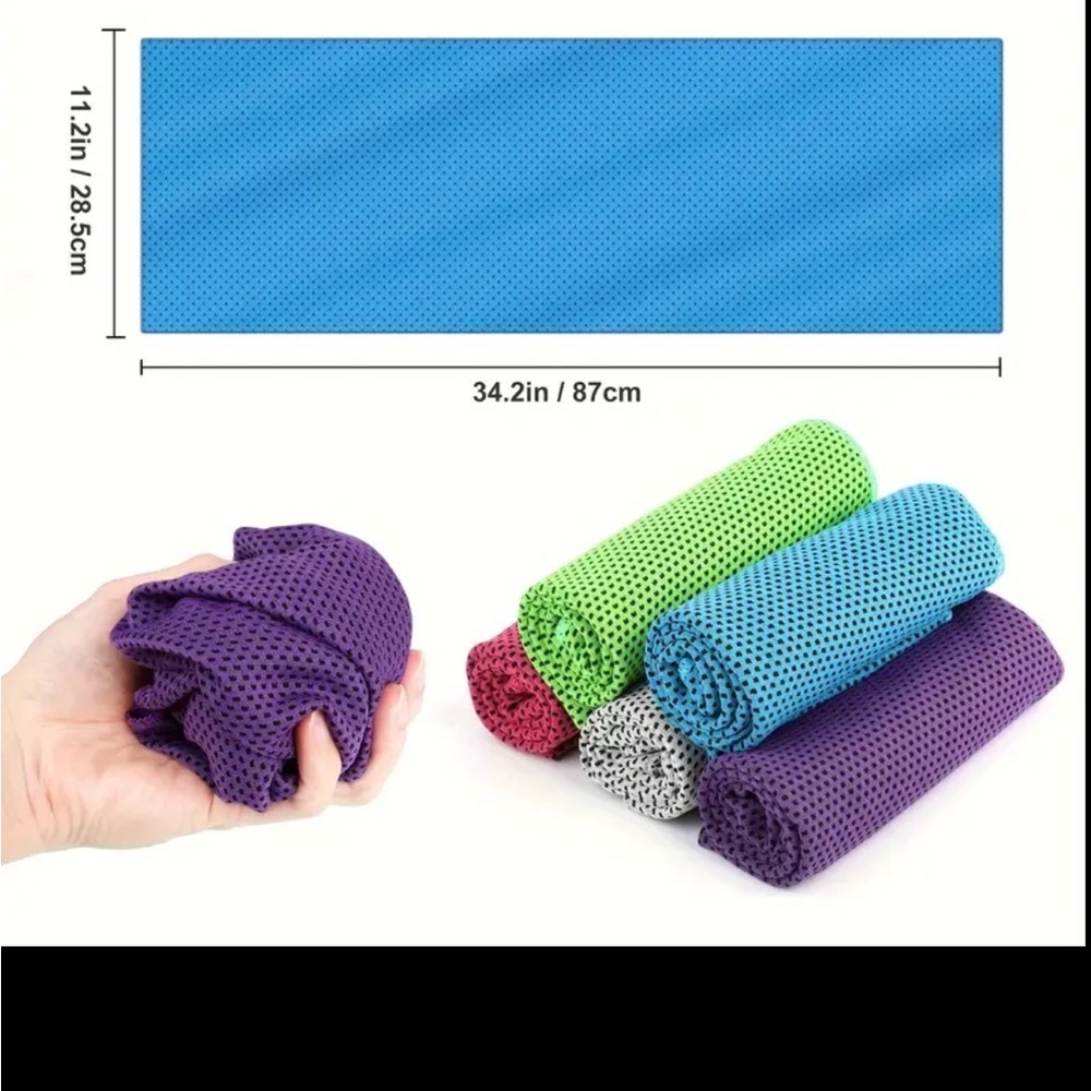 1 Colorful Cooling Towels Set